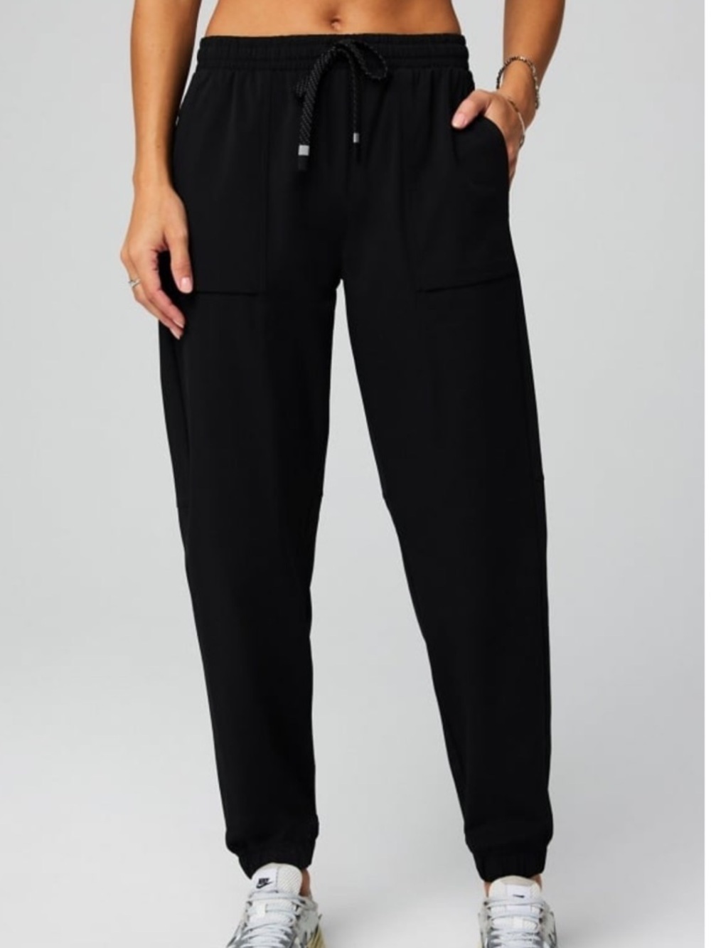Women's FABLETICS The One Jogger Nylon Stretch Pants in Black - Size M - NWT